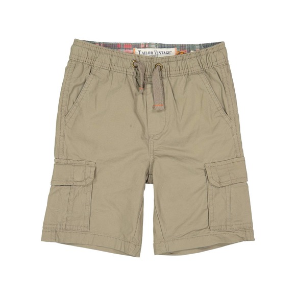 Taylor Vintage Other - NWT - Tailor Vintage -Stretch Poplin Pull-on Cargo Khaki Shorts - Boys Size 4